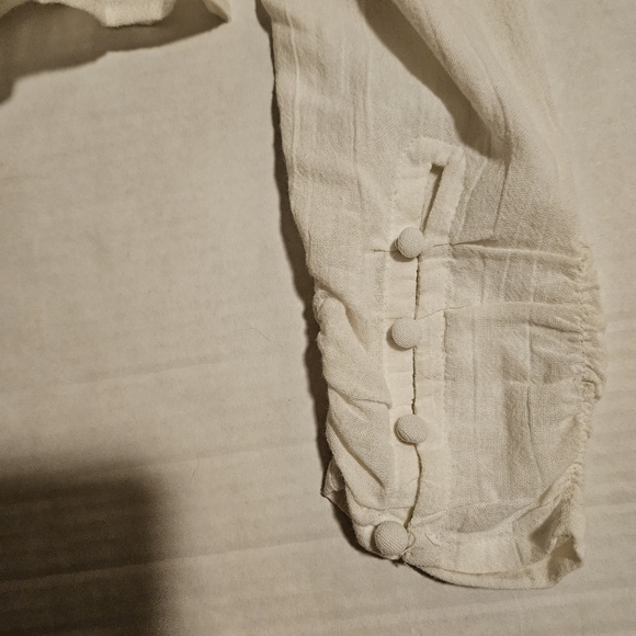 Free People Chloe Puff Smocked Top, M - Picture 10 of 13